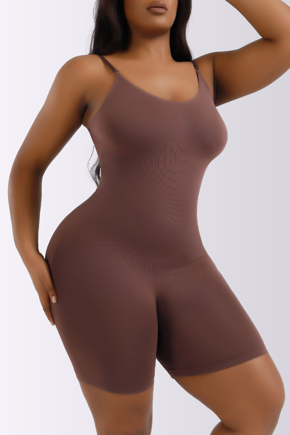 Full Size Spaghetti Strap Shaping Romper - Brinxx Couture