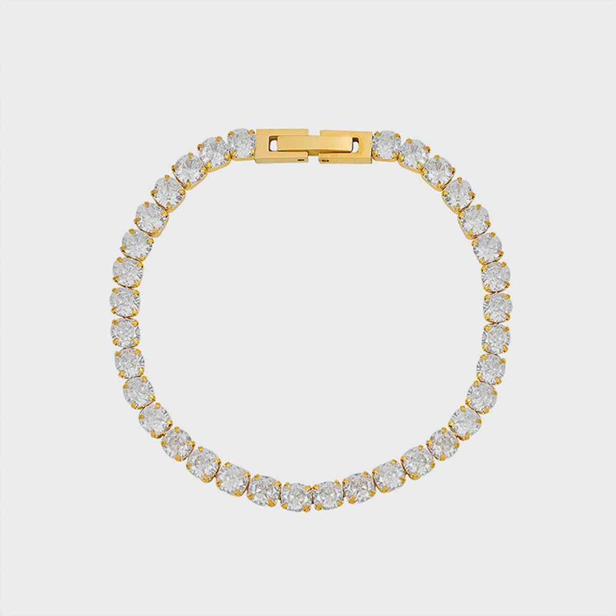 Gold Plated CZ Bracelet - Brinxx Couture