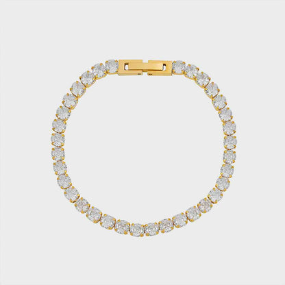 Gold Plated CZ Bracelet - Brinxx Couture