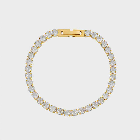 Gold Plated CZ Bracelet - Brinxx Couture