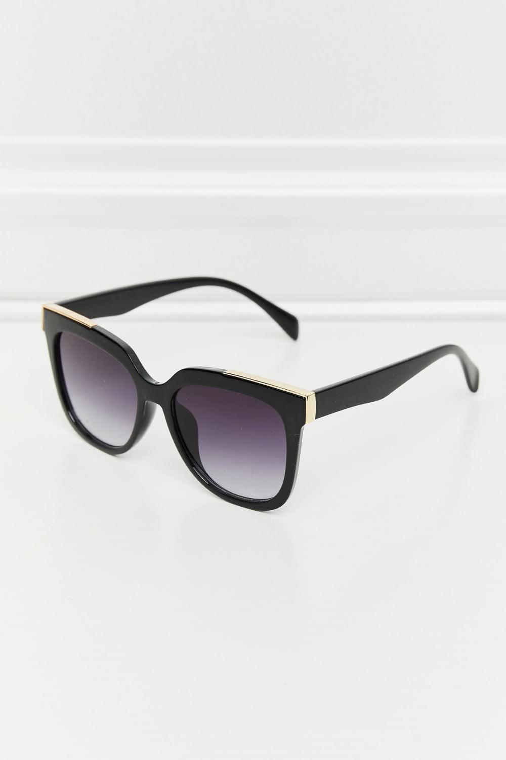 Gold Trim Full Rim Sunglasses - Brinxx Couture