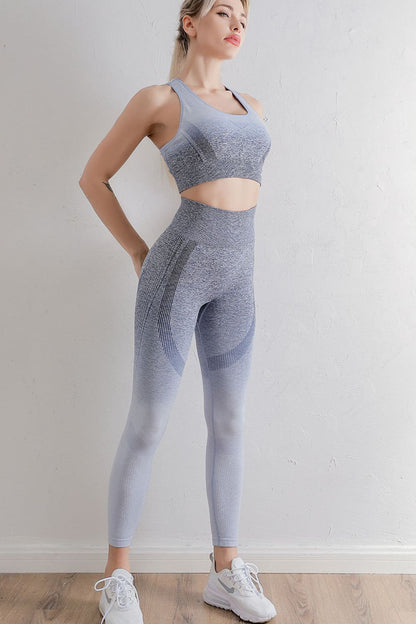 Gradient Sports Bra and Leggings Set - Brinxx Couture