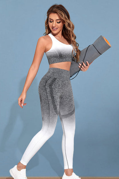 Gradient Sports Tank and Leggings Set - Brinxx Couture