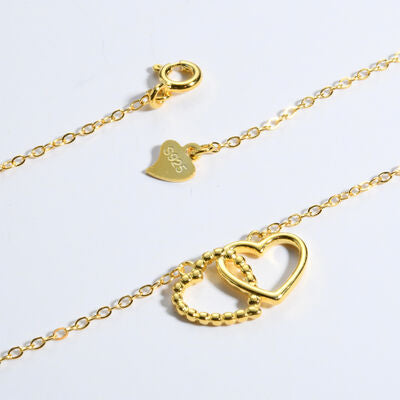 Heart Shape Spring Ring Closure Necklace - Brinxx Couture