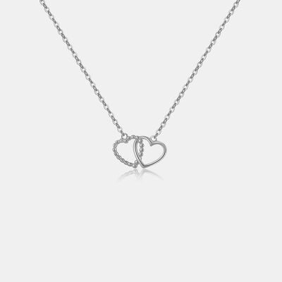 Heart Shape Spring Ring Closure Necklace - Brinxx Couture