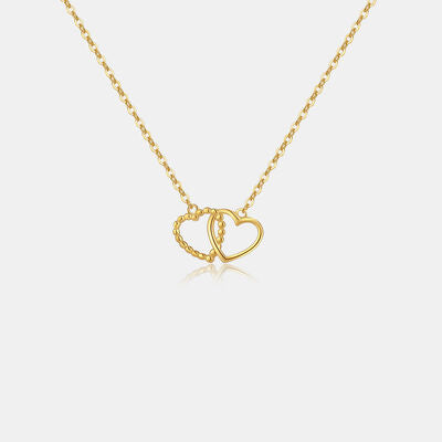 Heart Shape Spring Ring Closure Necklace - Brinxx Couture