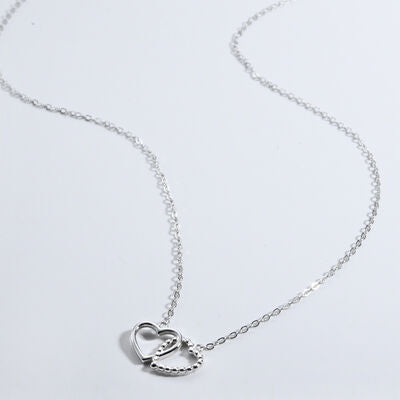 Heart Shape Spring Ring Closure Necklace - Brinxx Couture