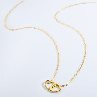 Heart Shape Spring Ring Closure Necklace - Brinxx Couture