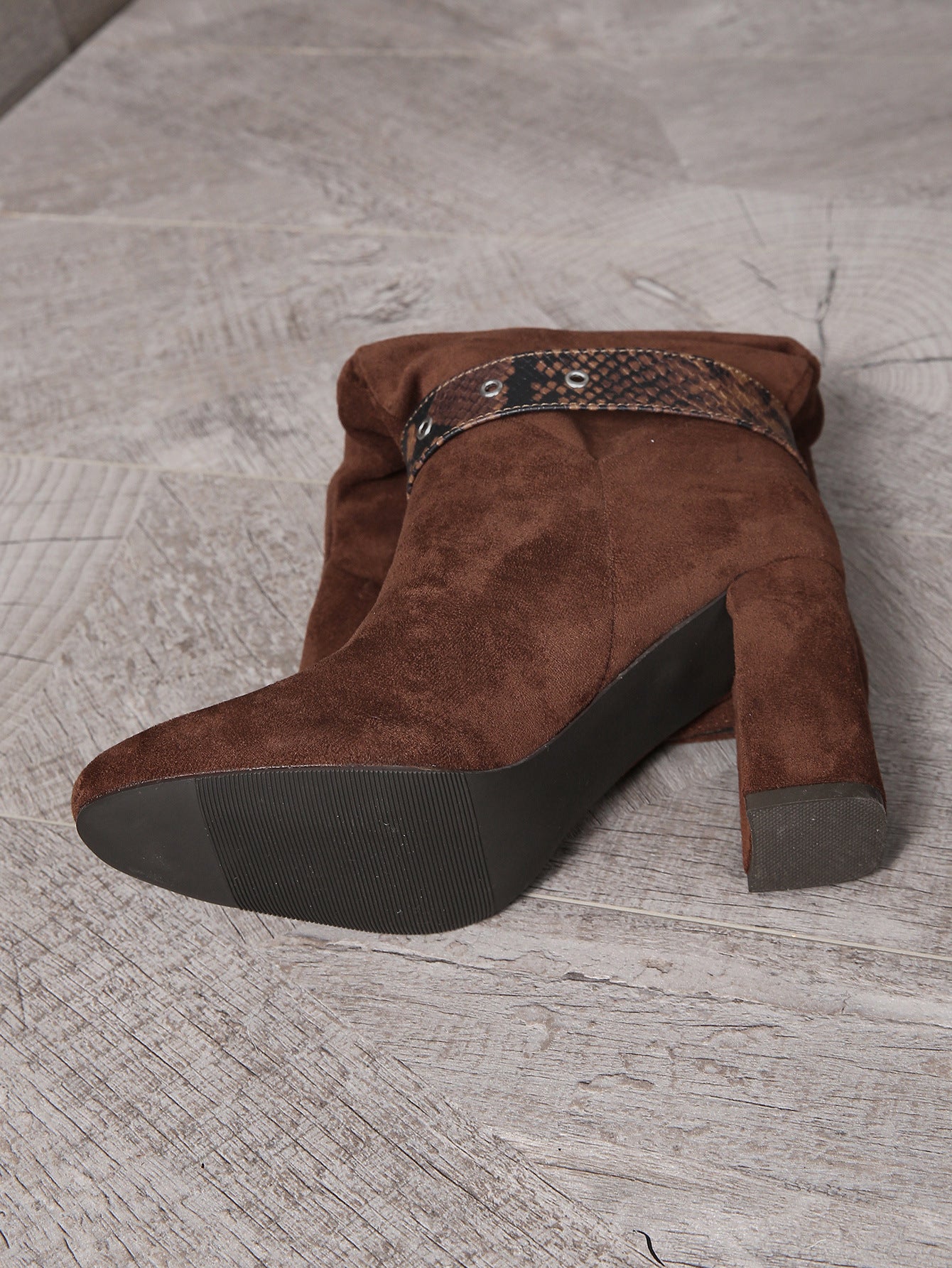 High Heel Slip On Boots - Brinxx Couture