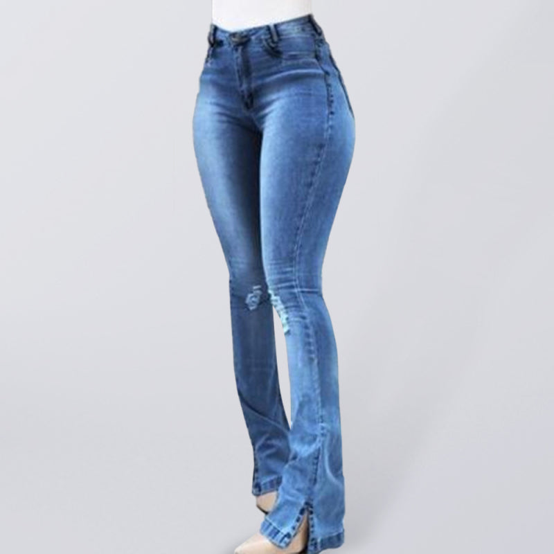 High Waist Flare Jeans - Brinxx Couture