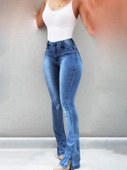 High Waist Flare Jeans - Brinxx Couture