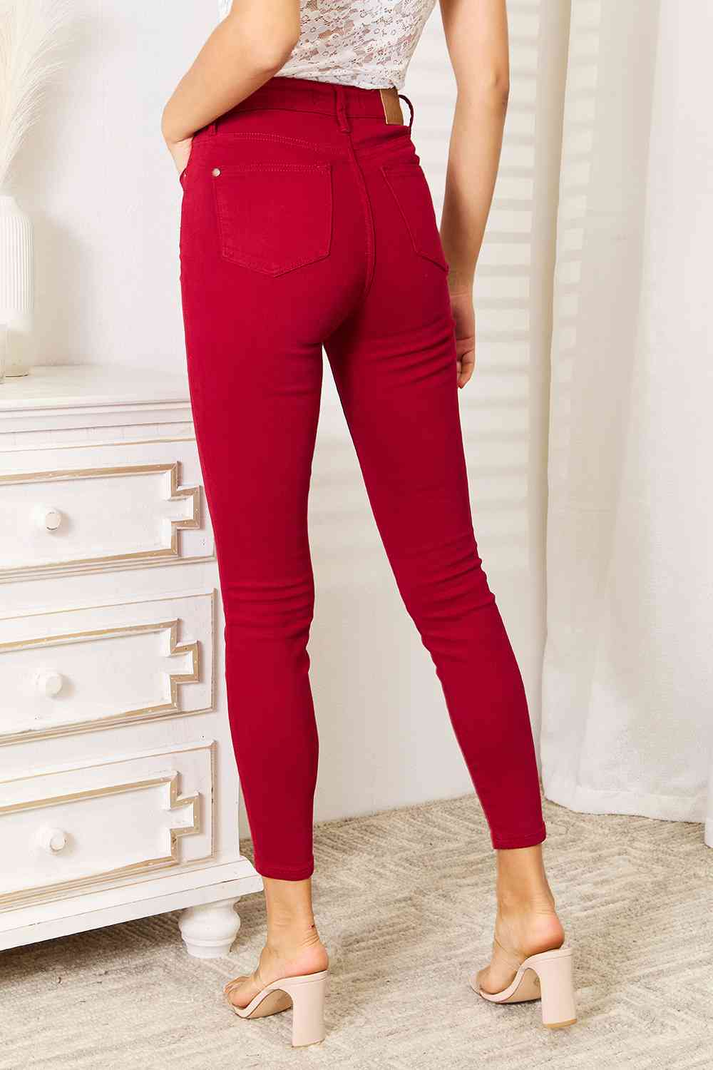 High Waist Tummy Control Skinny Jeans - Brinxx Couture