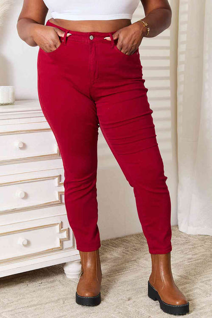 High Waist Tummy Control Skinny Jeans - Brinxx Couture