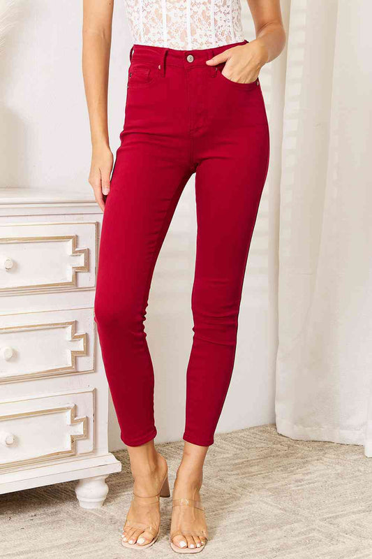 High Waist Tummy Control Skinny Jeans - Brinxx Couture