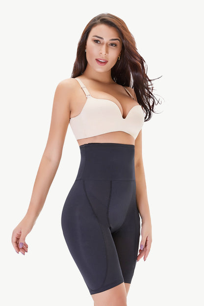 High Waisted Pull-On Shaping Shorts - Brinxx Couture