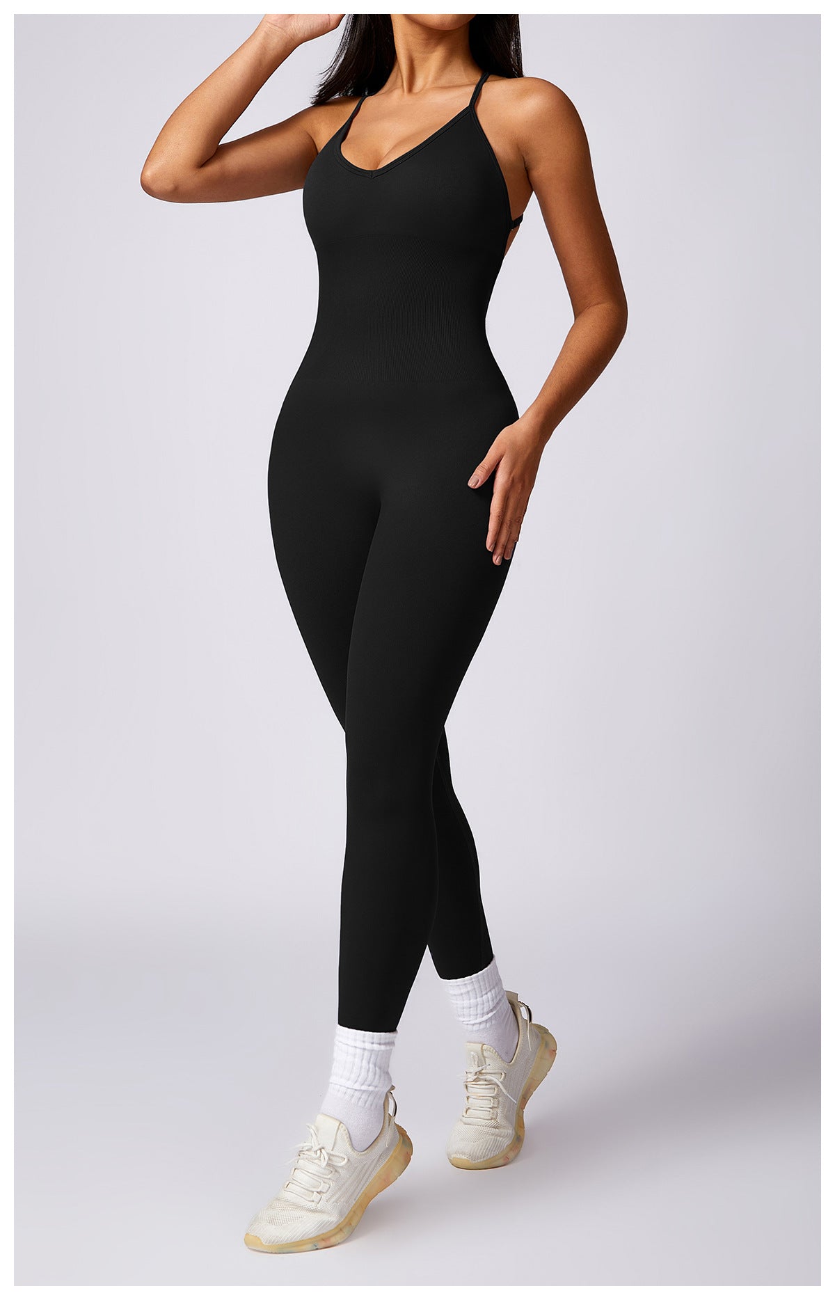 Hollow Cutout out Yoga Jumpsuit - Brinxx Couture