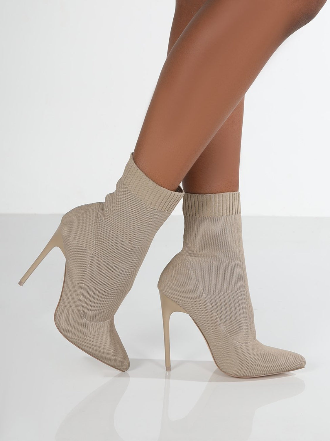 A stylish Knitted Point Toe Stiletto Heels for women. this piece adds a touch of elegance to your outfit - Brinxx Couture