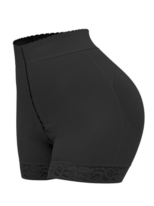 Lace Detail Hook-and-Eye Shaping Shorts - Brinxx Couture