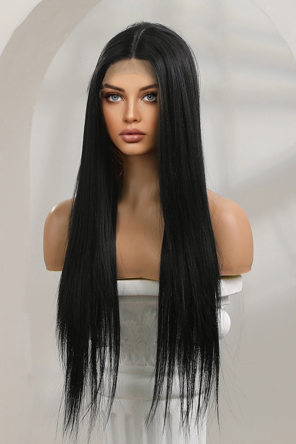 Long Lace Front Straight Synthetic Wigs 26" - Brinxx Couture