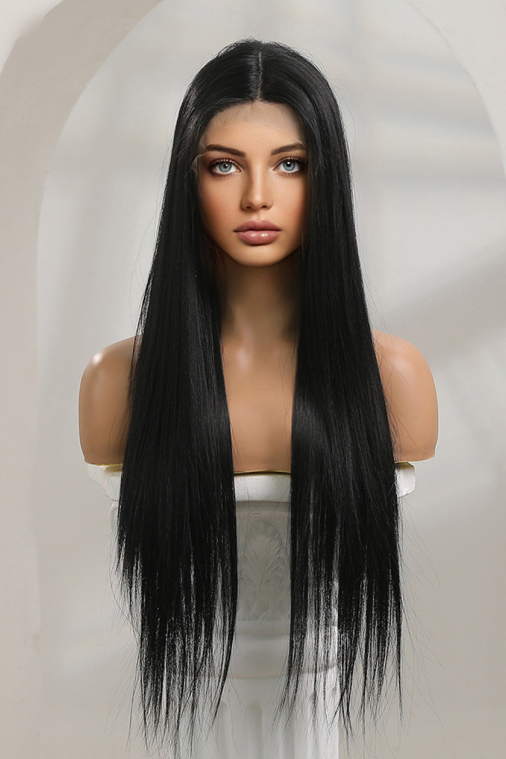 Long Lace Front Straight Synthetic Wigs 26" - Brinxx Couture