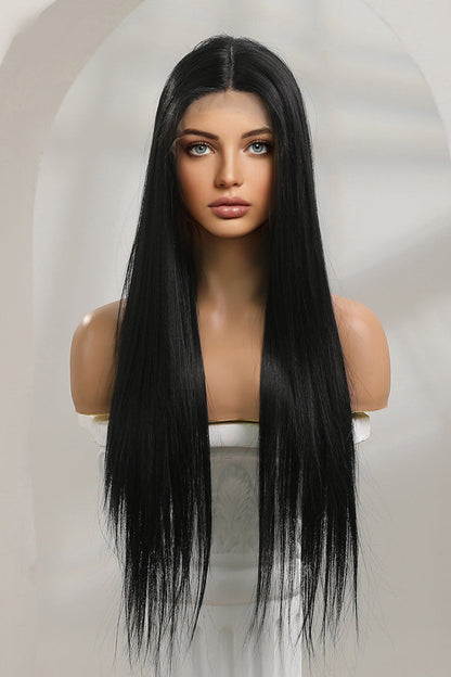 Long Lace Front Straight Synthetic Wigs 26" - Brinxx Couture