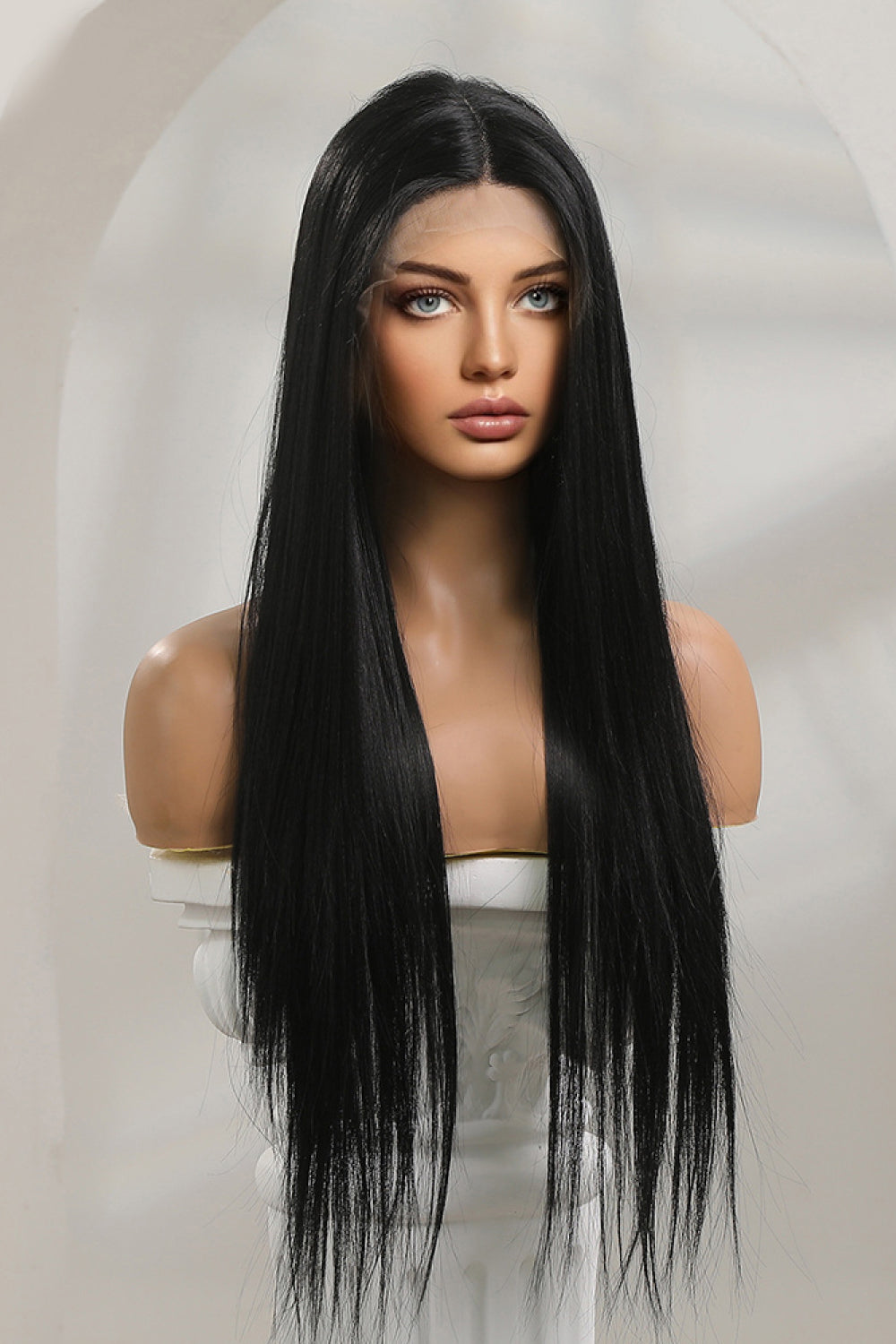 Long Lace Front Straight Synthetic Wigs 26" - Brinxx Couture