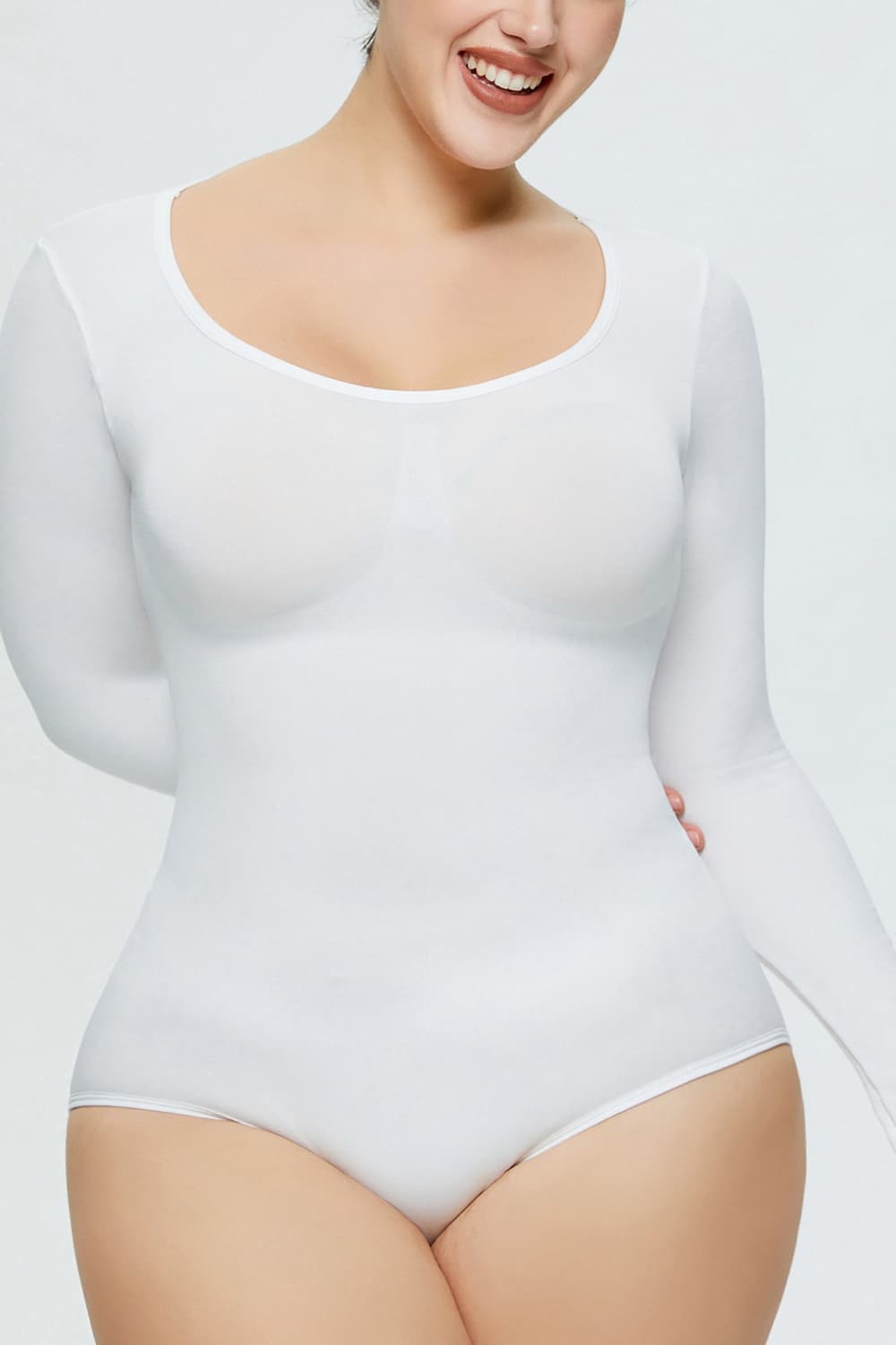 Long Sleeve Shaping Bodysuit - Brinxx Couture