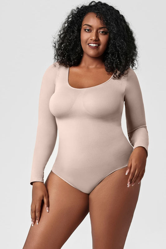 Long Sleeve Shaping Bodysuit - Brinxx Couture