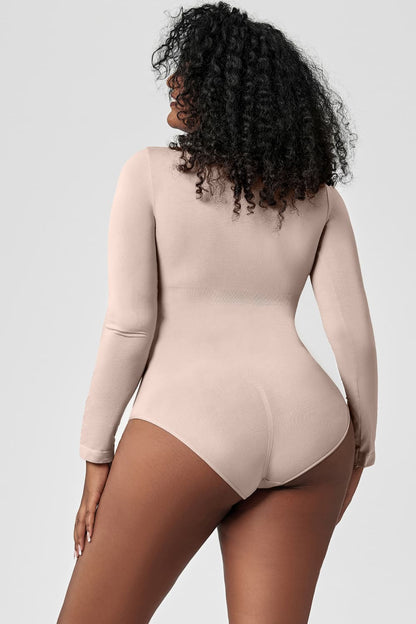 Long Sleeve Shaping Bodysuit - Brinxx Couture