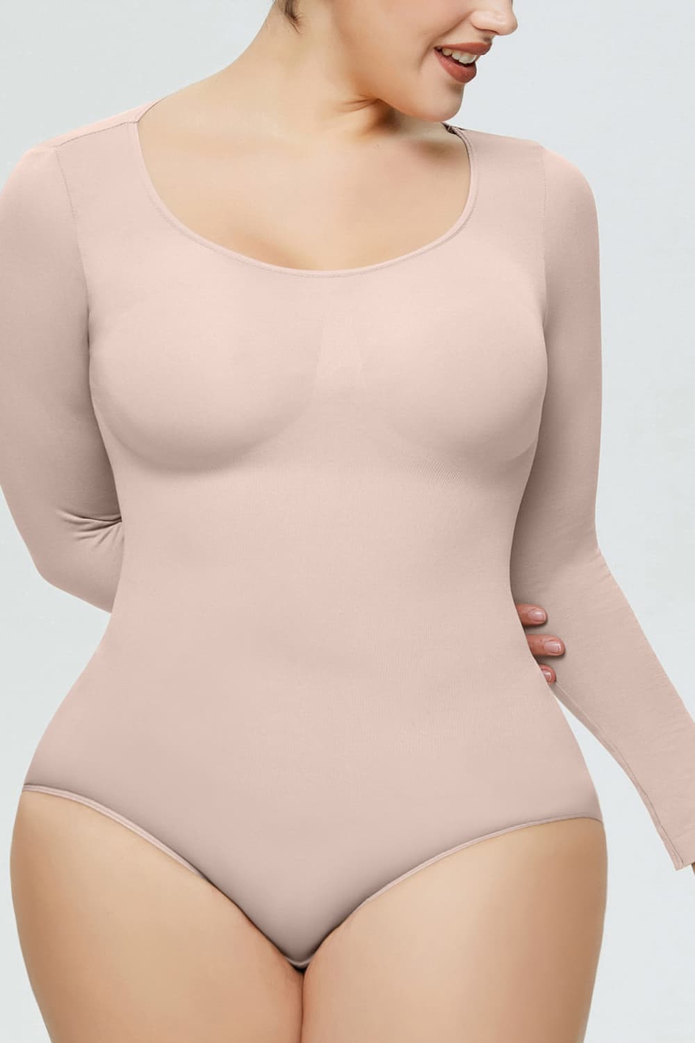 Long Sleeve Shaping Bodysuit - Brinxx Couture