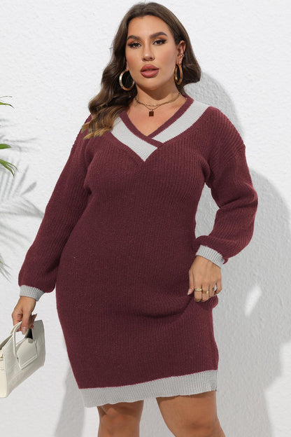 Long Sleeve Sweater Dress - Brinxx Couture