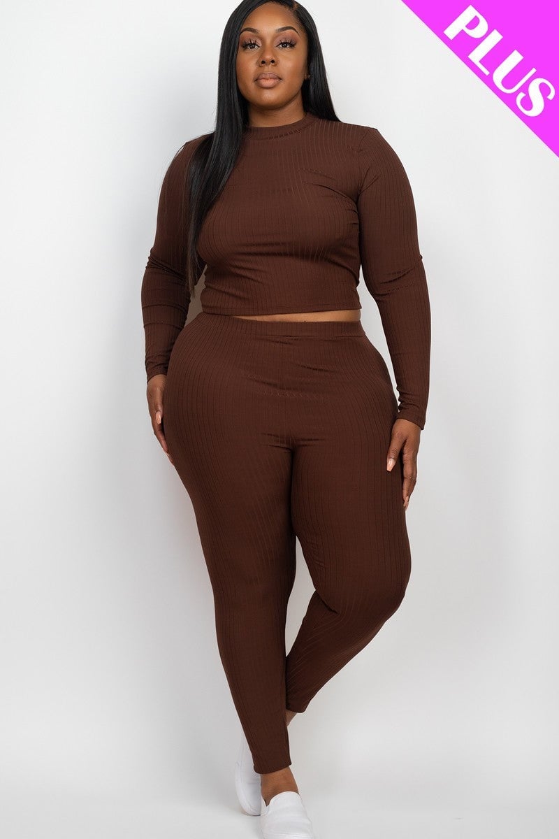 Long Sleeve Top & Leggings Set - Brinxx Couture