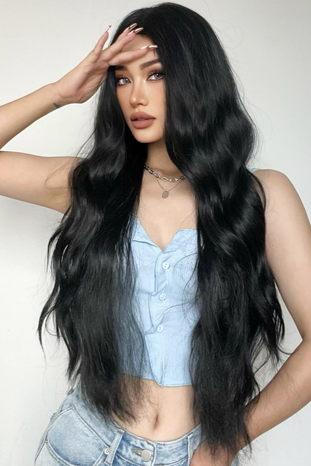 Long Wave Synthetic Wigs 28'' - Brinxx Couture