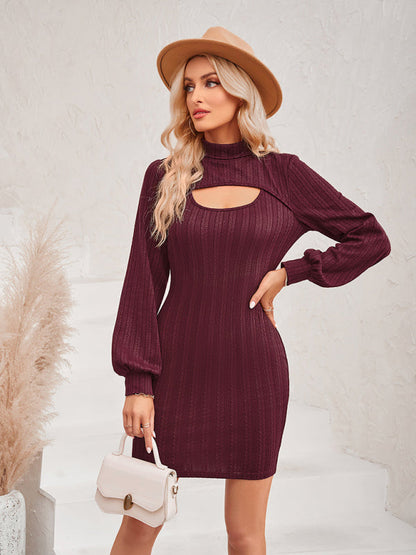 Long-sleeved hip dress - Brinxx Couture