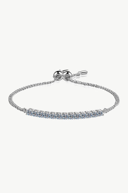 Moissanite Sterling Silver Bracelet - Brinxx Couture