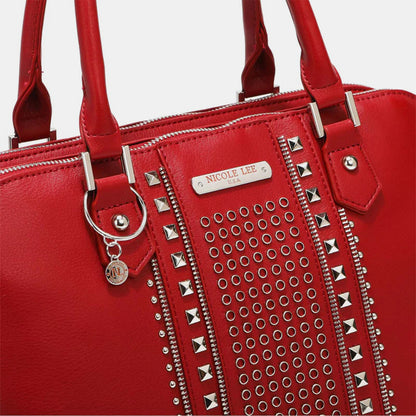 Nicole Lee USA Studded Decor Handbag - Brinxx Couture