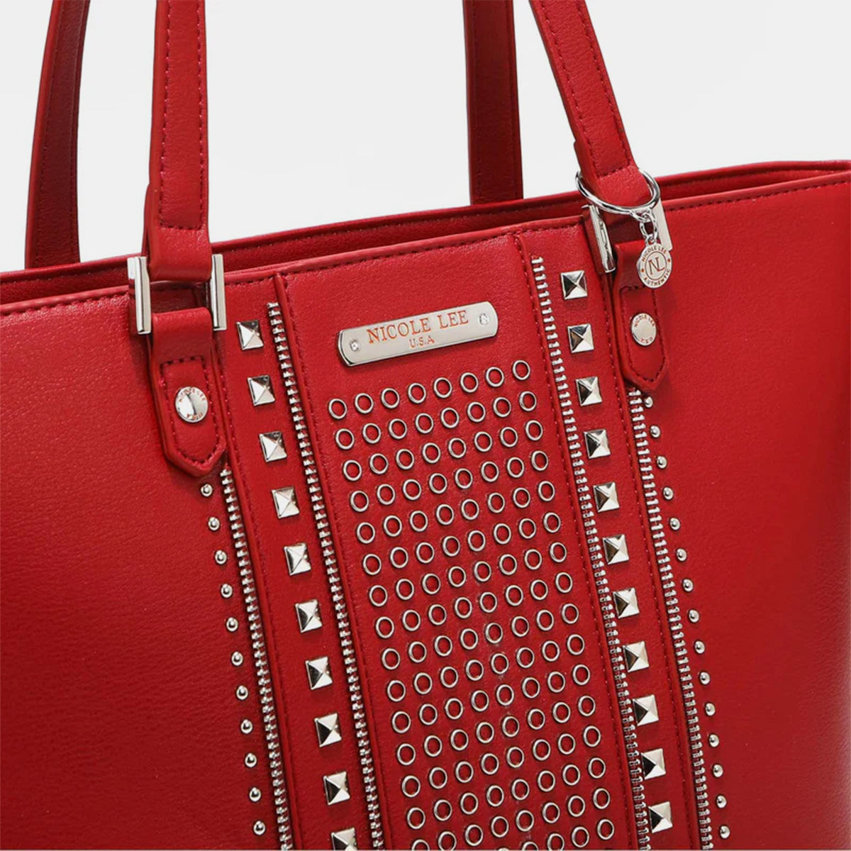 Nicole Lee USA Studded Decor Tote Bag - Brinxx Couture