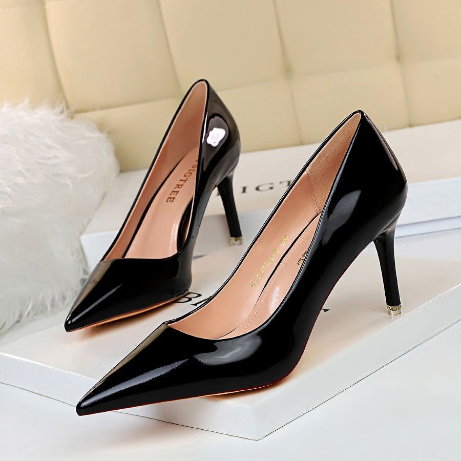 A stylish Metallic Pointed Toe Classic Pumps for women. this piece adds a touch of elegance to your outfit - Brinxx Couture