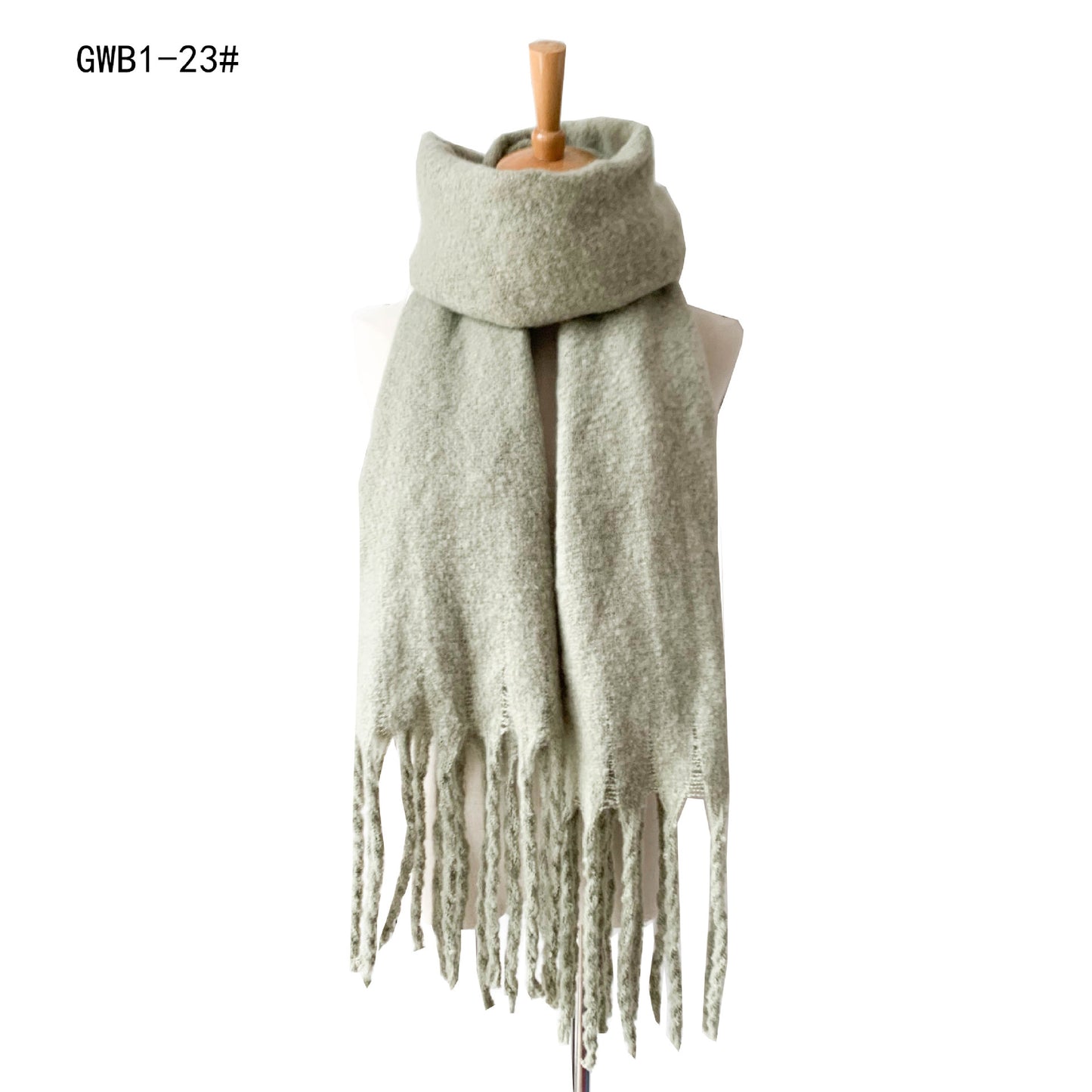 Tassel Solid Color Scarf - Brinxx Couture