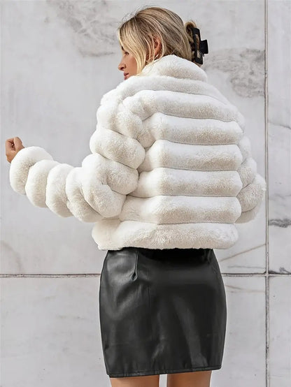 Bubble Faux Fur Coat - Brinxx Couture