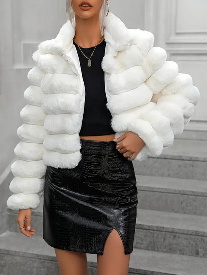 Bubble Faux Fur Coat - Brinxx Couture