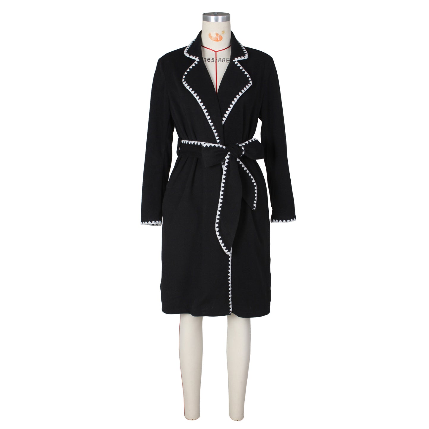 Woolen Collared Trench Coat - Brinxx Couture