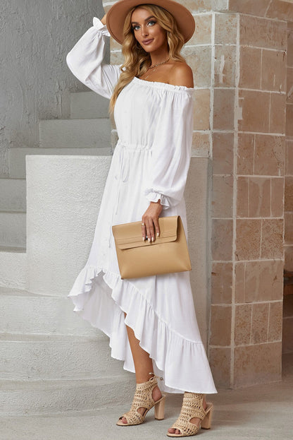 Off-Shoulder Maxi Dress - Brinxx Couture