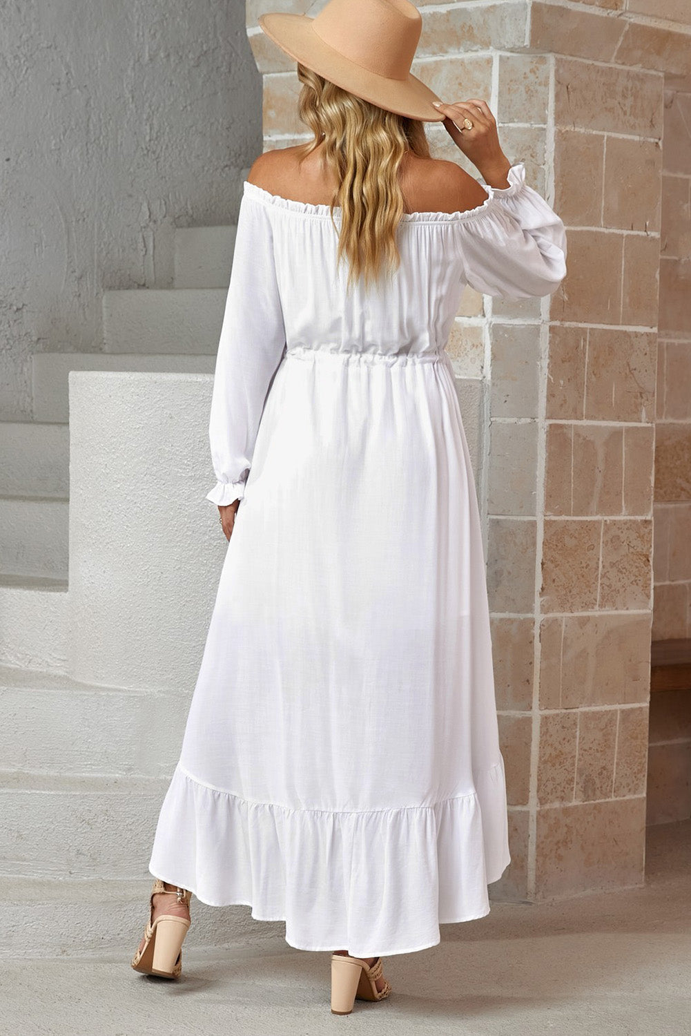 Off-Shoulder Maxi Dress - Brinxx Couture