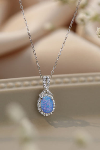 Opal Pendant Necklace - Brinxx Couture