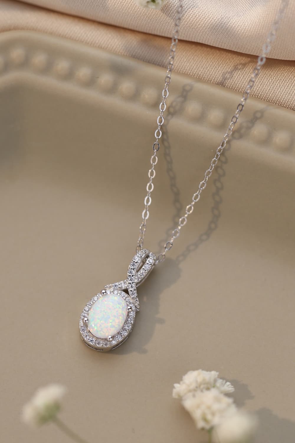 Opal Pendant Necklace - Brinxx Couture