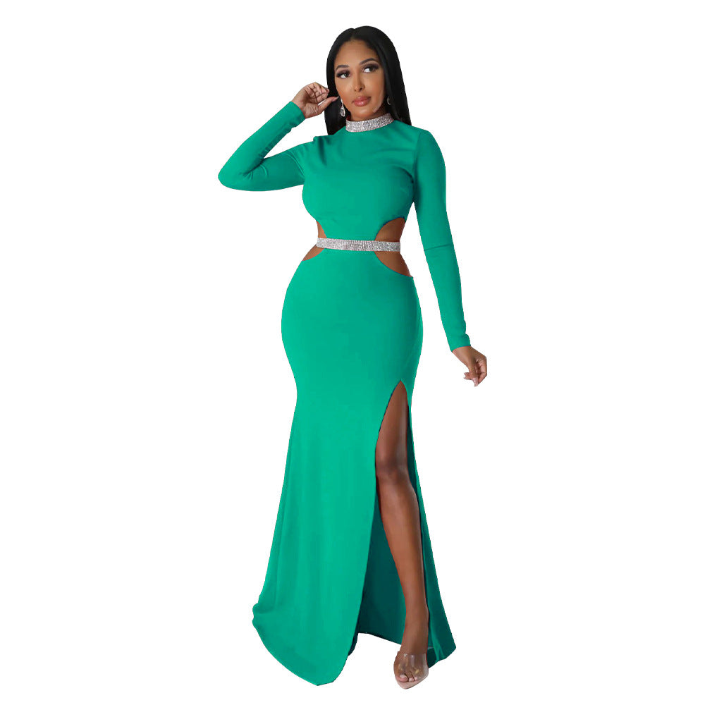 Open Waist Split Dress - Brinxx Couture