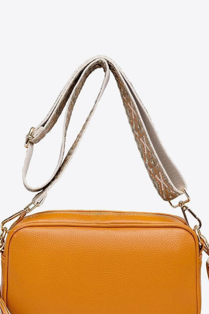 PU Leather Tassel Crossbody Bag - Brinxx Couture