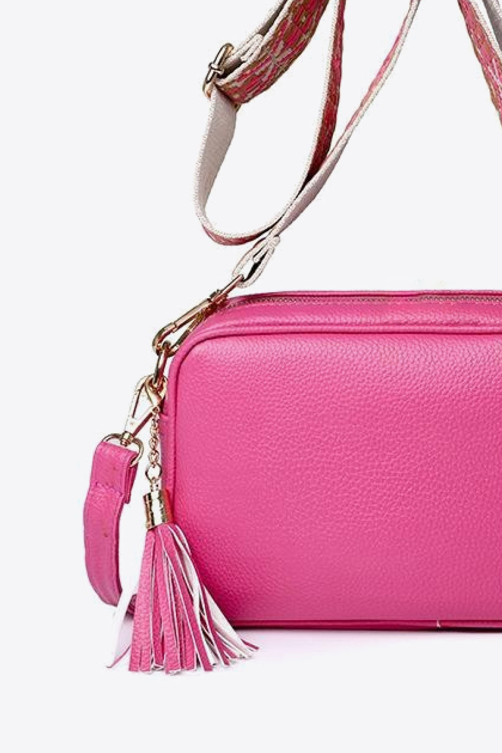 PU Leather Tassel Crossbody Bag - Brinxx Couture