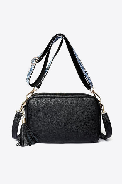 PU Leather Tassel Crossbody Bag - Brinxx Couture